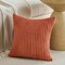 Set of 2 Burnt Orange Fall Decorative Throw Pillow Covers 20x20 Inch
